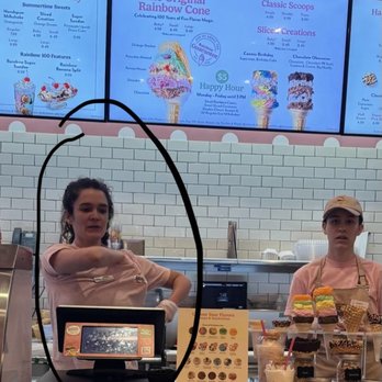 The Original Rainbow Cone - Rude staff member who clearly hates her job. - Ice Cream & Frozen Yogurt Near Me - Chicago, Illinois The Original Rainbow Cone - Rude staff member who clearly hates her job. - Ice Cream & Frozen Yogurt Near Me - Chicago, Illinois