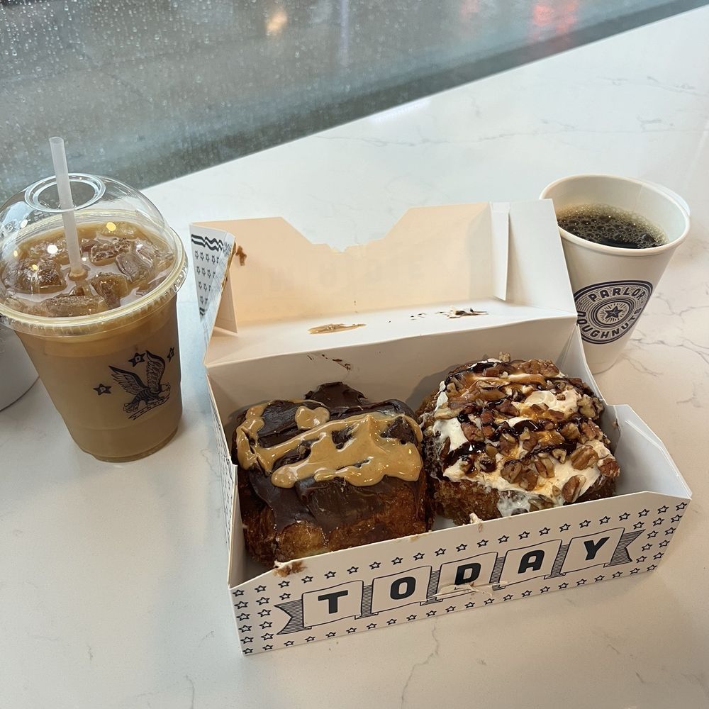 Parlor Doughnuts - Chocolate peanut butter and turtle cheesecake donut - Donuts Near Me - Nashville, Tennessee Parlor Doughnuts - Chocolate peanut butter and turtle cheesecake donut - Donuts Near Me - Nashville, Tennessee