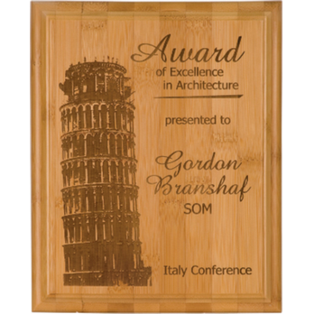 Greener Promotions - Awards & Plaques made of bamboo or FSC hardwood. Beautifully laser engraved on brass or directly on the wood. - Screen Printing Near Me - Novato, California