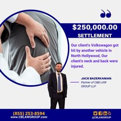 C&B Law Group, LLP - Auto Accident Injury Lawyers are sometimes hard to get a hold of. We are not one of them. We are available 24/7 for our clients.