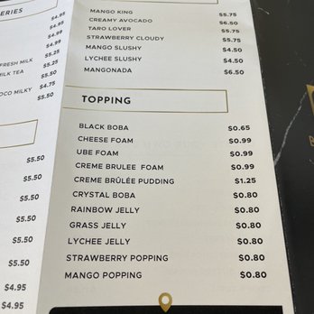 BB Bistro Box - Menu - Bubble Tea Near Me - Houston, Texas