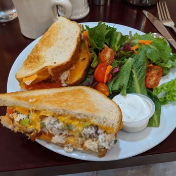 The Twins Restaurant - Tuna Melt Sandwich with Salad. - American Near Me - Cotati, California