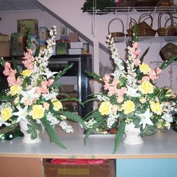 Montgomery Florist - Silk Alter Arrangements