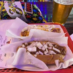 The Cardinal Bar - Beer, hot dogs, Zapp's chips, and football......