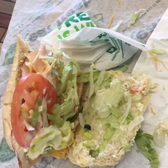 Subway - a sandwich with lettuce, tomato, and cheese - Sandwiches Near Me - Metairie, Louisiana