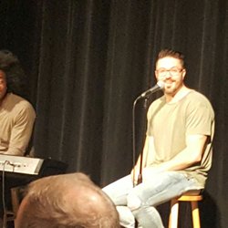 Batavia Fine Arts Centre - In the "black box" private stage area for the VIP meet and greet. Danny Gokey benefit concert for Emmanuel House