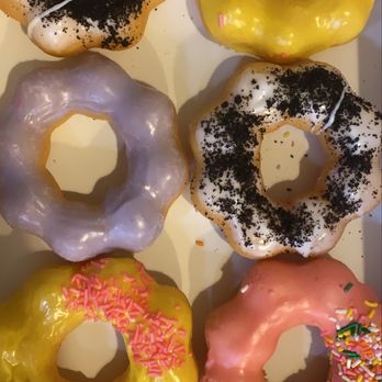 Painted Dough - Passion fruit, Taro, Oreo, strawberry - Donuts Near Me - Chino, California