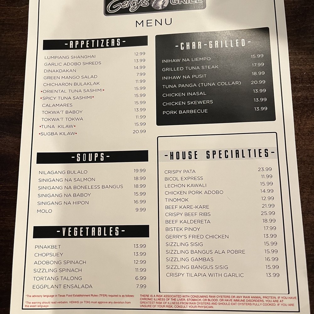 Gerry's Grill - Post-church family time! - Filipino Near Me - Houston, Texas
