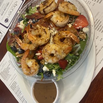 Kitchen 64 - Shrimp salad with blueberries and strawberries, Gorgonzola cheese. - Breakfast & Brunch Near Me - Middlebury, Connecticut Kitchen 64 - Shrimp salad with blueberries and strawberries, Gorgonzola cheese. - Breakfast & Brunch Near Me - Middlebury, Connecticut