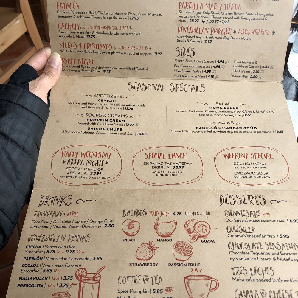 Bienmesabe - Menu - Venezuelan Near Me - Chicago, Illinois Bienmesabe - Menu - Venezuelan Near Me - Chicago, Illinois