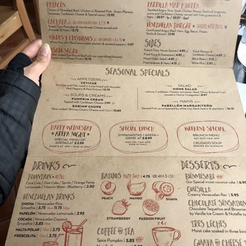 Bienmesabe - Menu - Venezuelan Near Me - Chicago, Illinois