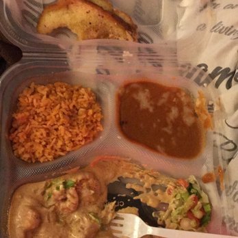 El Merendero - Shrimp with chipotle sauce beans and rice with like 1 pinch worth of salad oh and a piece of toast - Mexican Near Me - Tucson, Arizona El Merendero - Shrimp with chipotle sauce beans and rice with like 1 pinch worth of salad oh and a piece of toast - Mexican Near Me - Tucson, Arizona