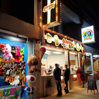 Johnny Scoops - a man and a woman standing in front of a candy shop - Ice Cream & Frozen Yogurt Near Me - Wildwood, New Jersey Johnny Scoops - a man and a woman standing in front of a candy shop - Ice Cream & Frozen Yogurt Near Me - Wildwood, New Jersey