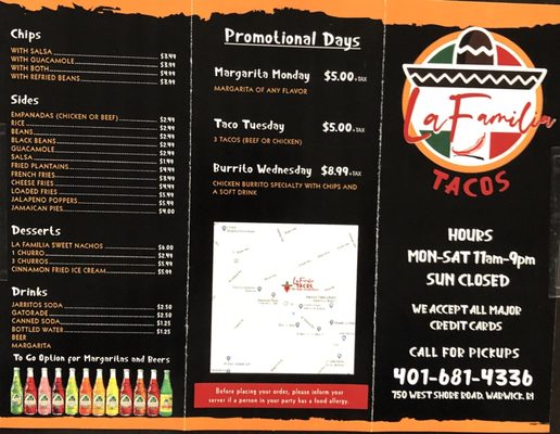 Menu photo 1 La Familia Tacos Warwick, RI