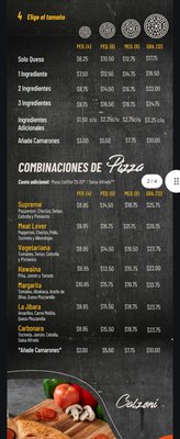Menu photo 5 Padilla's Pizza Vega Baja, PR