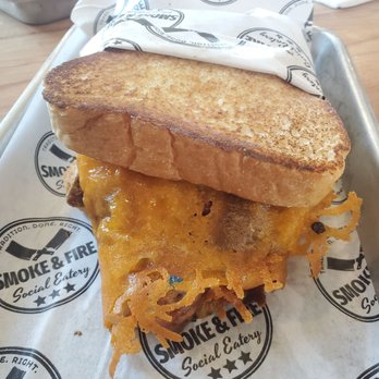 Smoke & Fire Social Eatery - $12.99 Brisket Grilled Cheese - Comfort Food Near Me - Paramount, California Smoke & Fire Social Eatery - $12.99 Brisket Grilled Cheese - Comfort Food Near Me - Paramount, California