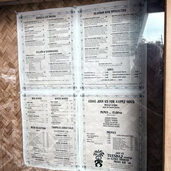 Seafood Bar & Grill - Menu - Seafood Near Me - Kawaihae, Hawaii Seafood Bar & Grill - Menu - Seafood Near Me - Kawaihae, Hawaii