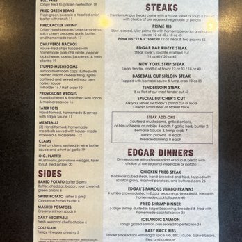 Edgar Bar - Steakhouses Near Me - Edgar, Montana