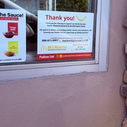Here is the customer plaque on the building. The attached emails were sent here.