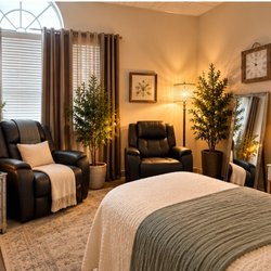West Linn Holistic Center - Experience personalized massage therapy at West Linn Holistic Center in our peaceful Crystal Room, featuring warm lighting, comfortable furn