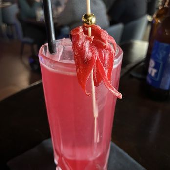 Chef Lino's PRIME - Girl Next Door w Candied Hibiscus - Steakhouses Near Me - Bakersfield, California