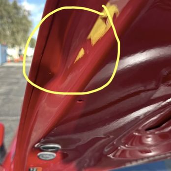 Porsche Tampa - Dent under hood - Auto Repair Near Me - Tampa, Florida