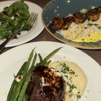YaYa's Euro Bistro - Shrimp Risotto, Filet, Side Spinach Salad - New American Near Me - Chesterfield, Missouri YaYa's Euro Bistro - Shrimp Risotto, Filet, Side Spinach Salad - New American Near Me - Chesterfield, Missouri