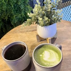 Joe Hot + Cold - Americano and matcha latte