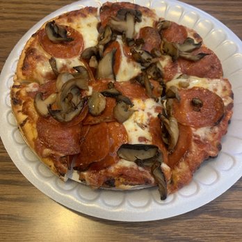 Eagles Pizza - Mini pepperoni and mushroom. - Pizza Near Me - New Albany, Ohio Eagles Pizza - Mini pepperoni and mushroom. - Pizza Near Me - New Albany, Ohio