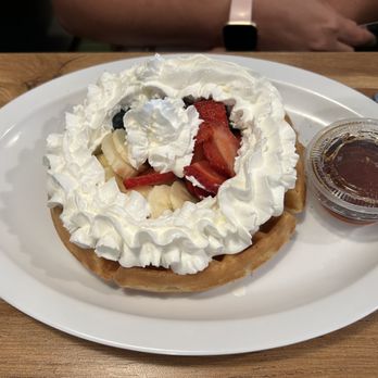 Jus' Jo's - Red, white and blue waffle - Breakfast & Brunch Near Me - Clovis, California Jus' Jo's - Red, white and blue waffle - Breakfast & Brunch Near Me - Clovis, California