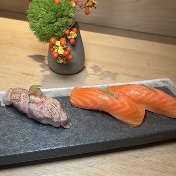 Katami - Seared Otoro & Smoked Salmon - Sushi Bars Near Me - Houston, Texas
