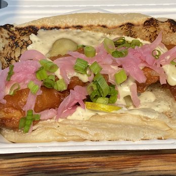 Red Fish Blue Fish - Cod dog - Fish & Chips Near Me - Victoria, British Columbia Red Fish Blue Fish - Cod dog - Fish & Chips Near Me - Victoria, British Columbia