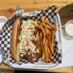 Joe Bob's Bar And Grill - Sloppy pig w fries!