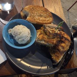 1/4 Chicken Leg mash potato garlic bread 1/4 Chicken Leg mash potato garlic bread