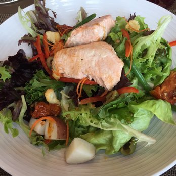 Cafe 43 - The seared salmon salad. - Cafes Near Me - Dallas, Texas