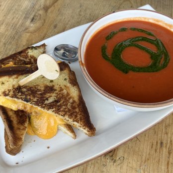 Biergarden Encinitas - BRUSCHETTA GRILLED CHEESE & TOMATO SOUP (V) - New American Near Me - Encinitas, California