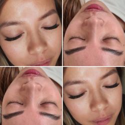 Lash Addiction London - Russian Volume Lash Extensions before and after. Do contact us for mobile appointments in the comfort of your own home, hotel, or workplace.