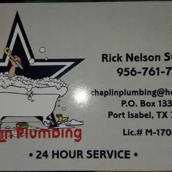 Chaplin Plumbing - Business card - Plumbing Near Me - South Padre Island, Texas Chaplin Plumbing - Business card - Plumbing Near Me - South Padre Island, Texas