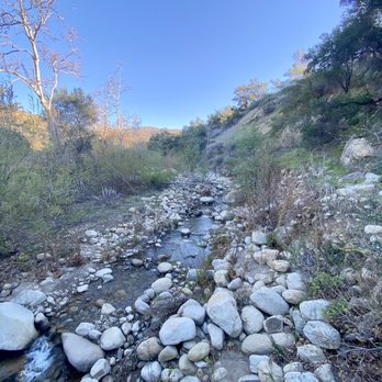 El Capitan Canyon - View from Upper Meadow parking to cabins. - Hotels Near Me - Santa Barbara, California