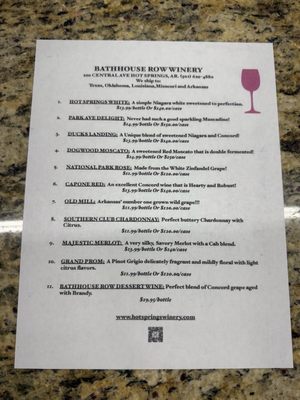 Bath House Row Winery by null