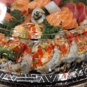 Sushi Blue - a sushi dish in a plastic container - Japanese Near Me - Aurora, Ontario