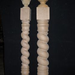 MWT Custom Woodwork - Barley Twist Newel Post