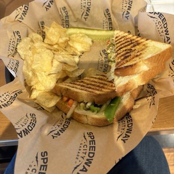 Speedway City Garage - Pesto chicken sandwich - Breweries Near Me - Speedway, Indiana Speedway City Garage - Pesto chicken sandwich - Breweries Near Me - Speedway, Indiana