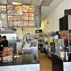 Cook station in back