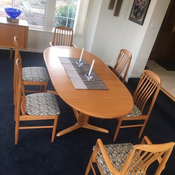 Supreme Interiors - DR table with 6 of the 8 chairs - Furniture Reupholstery Near Me - Oakland, California Supreme Interiors - DR table with 6 of the 8 chairs - Furniture Reupholstery Near Me - Oakland, California