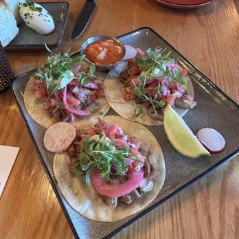 Table 79 Foodbar - Pork Carnitas Tacos - New American Near Me - Steamboat Springs, Colorado Table 79 Foodbar - Pork Carnitas Tacos - New American Near Me - Steamboat Springs, Colorado