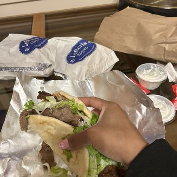Lefteris Gyro - lamb Greek Gyro Sandwich & fries - Greek Near Me - Tarrytown, New York Lefteris Gyro - lamb Greek Gyro Sandwich & fries - Greek Near Me - Tarrytown, New York
