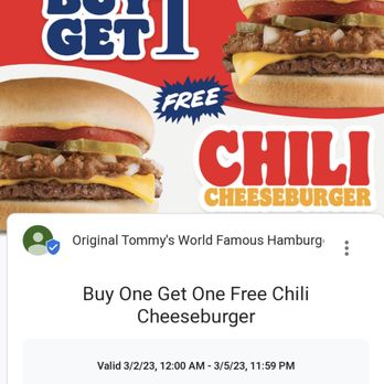 Original Tommy's - Great offer. Expired. Tommys - Burgers Near Me - Canoga Park, California Original Tommy's - Great offer. Expired. Tommys - Burgers Near Me - Canoga Park, California