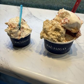 Paciugo Gelato Caffè - Small Raspberry cheesecake and medium raspberry cheesecake with pistachio gelato - Gelato Near Me - San Antonio, Texas Paciugo Gelato Caffè - Small Raspberry cheesecake and medium raspberry cheesecake with pistachio gelato - Gelato Near Me - San Antonio, Texas