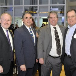Swanson Meetings & Event Planning - Mike Knapik, Mayor Sarno and others, attending Revitalize CDC 25th Celebration
